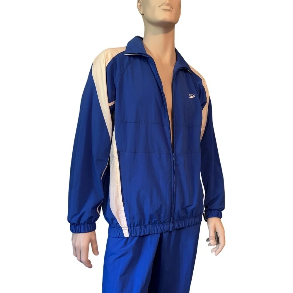 Vintage 90s Speedo Track Suit Fitness Nylon Jacket & Pants Old School NWT NOS - Picture 7 of 16